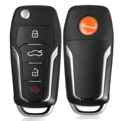 Xhorse XKFO01EN X013 Series Universal Remote Key Fob 4 Button Ford Type (English Version) 5pcs/Lot