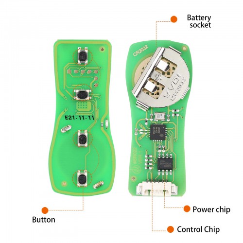 Xhorse XKNI00EN Wire Remote Key 3+1 Button for Nissan Type 5pcs/lot