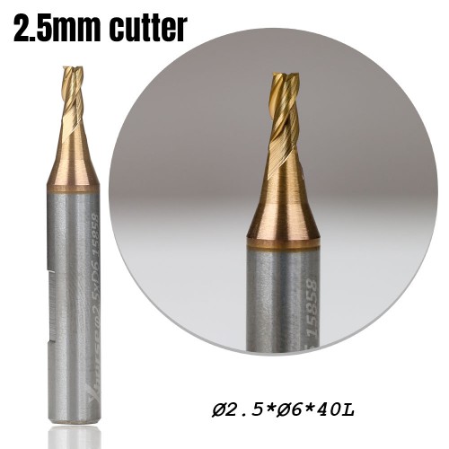 2.5mm Milling Cutter for XC-Mini Plus/Plus II/XC-002 and Dolphin XP005/XP005L/XP007