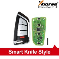 [No Tax] Xhorse XSKF20EN Knife Style Universal Smart Proximity Key Fob 3+1B 5pcs/lot