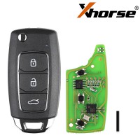 1PC XHORSE XKHY05EN HYU.D style Wired Universal Remote Key Fob 3 Button (English Version) 2017