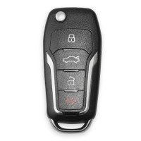 1PC Xhorse XNFO01EN Universal Remote Key 4 Buttons Wireless For Ford Get 40 Bonus Points for Each Key