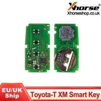 Xhorse XM Series Toyota 8A Smart Key PCB XSTO00EN for VVDI Key Tool Plus/VVDI2/Key Tool Max/ Mini Key Tool Supports Rewirte