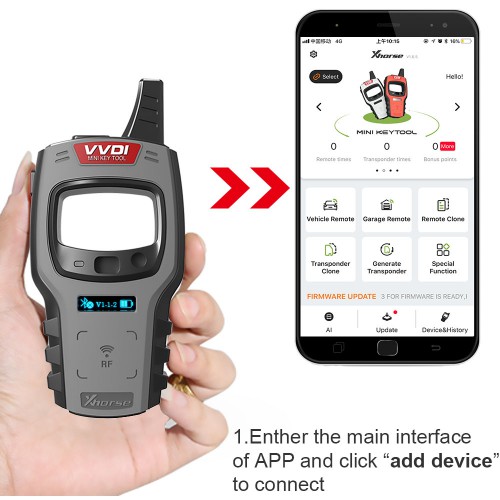 Xhorse VVDI Mini Key Tool (Global Version) Remote Maker Get Free ID48 96bit with One Token Everyday for One Year