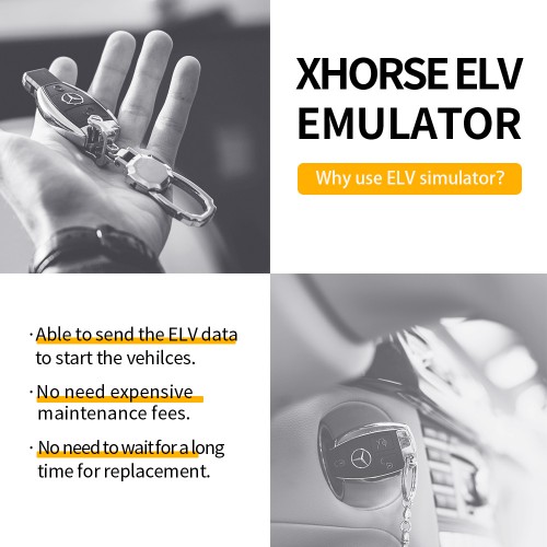 Xhorse ESL/ELV Emulator Renew ESL for Mercedes Benz 204 207 212 Work with VVDI MB Tool