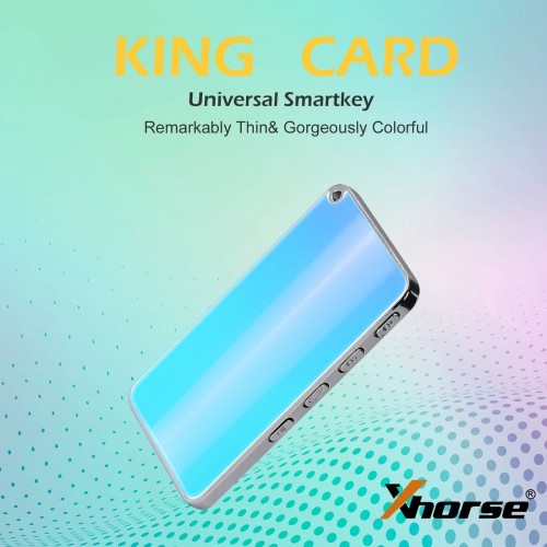 Xhorse King Card Key Slimmest Universal Smart Remote 4 Buttons XSKC04EN/XSKC05EN for VVDI2/VVDI Mini Key Tool/Max/VVDI Key Tool Plus