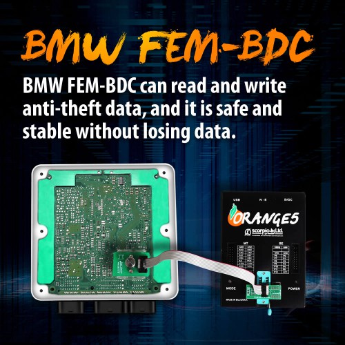 [No Tax] OEM BMW FEM-BDC 95128/95256 Chip Anti-theft Data Reading Adapter 8Pin Adapter work with VVDI Prog/CG Pro 9S12/Orange 5/UUSP UPA-USB