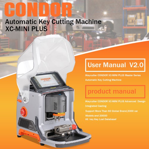 [UK/EU Ship] Xhorse Condor XC-Mini Plus Automatic Key Cutting Machine send 1 free VVDI Mini Key Tool