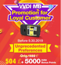 Xhorse VVDI MB BGA Tool Promotion for Loyal Customer Only 504GBP+5000 Bonus Points