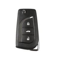 [UK/EU Ship]XHORSE XNTO00EN Toyota Style Wireless Universal Remote Key 3 Buttons (Individually Packaged) for VVDI Mini Key Tool 5pcs/lot