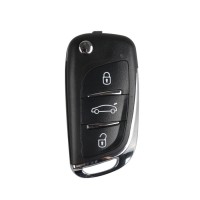[UK/EU Ship]XHORSE XKDS00EN Volkswagen DS Style Remote Key 3 Buttons for VVDI Mini Key Tool 5pcs/lot Get 25 Bonus Points for Each Key