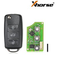 Xhorse XKB510EN Universal Remote Key B5 Type 3 Buttons for VVDI VVDI2 Key Tool(English Version) 5pcs/lot