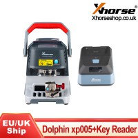 [UK/EU Ship] Xhorse Dolphin XP005 Automatic Key Cutting Machine and Xhorse Key Reader XDKP00GL Identify Key Bitting within Seconds