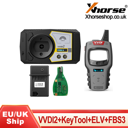 Xhorse VVDI2 Full Version Send Free ELV Emulator+Benz FBS3 Keyless+VVDI Mini Key Tool