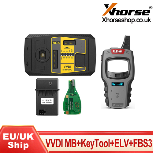 [UK/EU Ship] Xhorse VVDI MB Tool+FREE 1 Year Unlimited Tokens+Mini Key Tool+ELV Emulator+Benz FBS3 Keyless PCB
