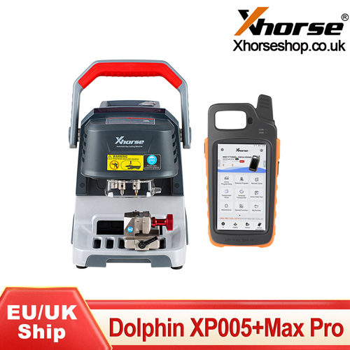 Xhorse Dolphin XP005 Automatically Key Cutting Machine Plus VVDI Key Tool Max Pro Remote Programmer As a Screen