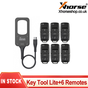 [IN STOCK] Xhorse VVDI Bee Key Tool Lite with 6 XKB501EN Wire Remotes Connect to Phone